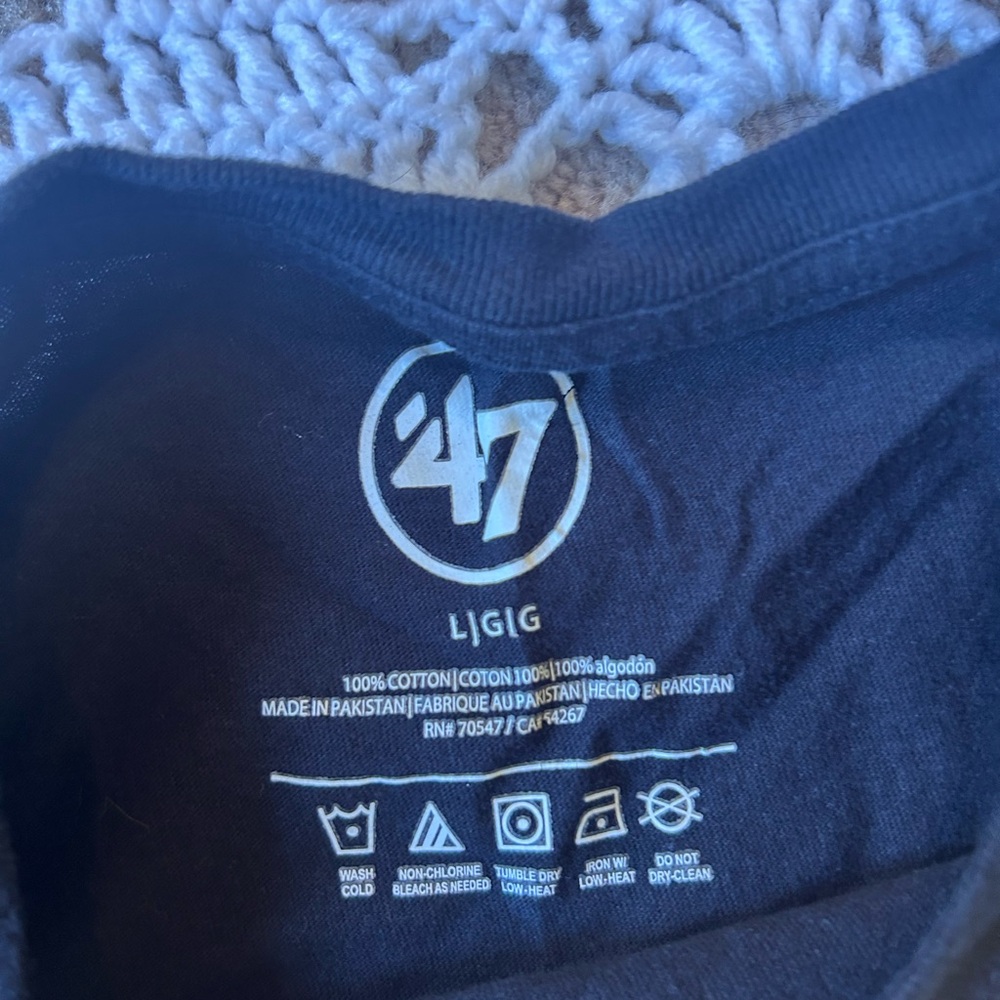 Men’s Lakers Basketball Black Large ‘47 Brand Tshirt Short Sleeve RN#70547 - Picture 3 of 8